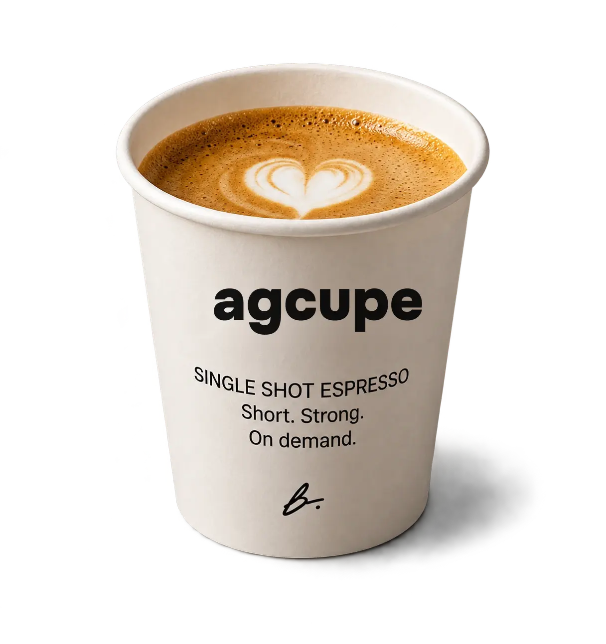 A agcupe single-shot espresso cup